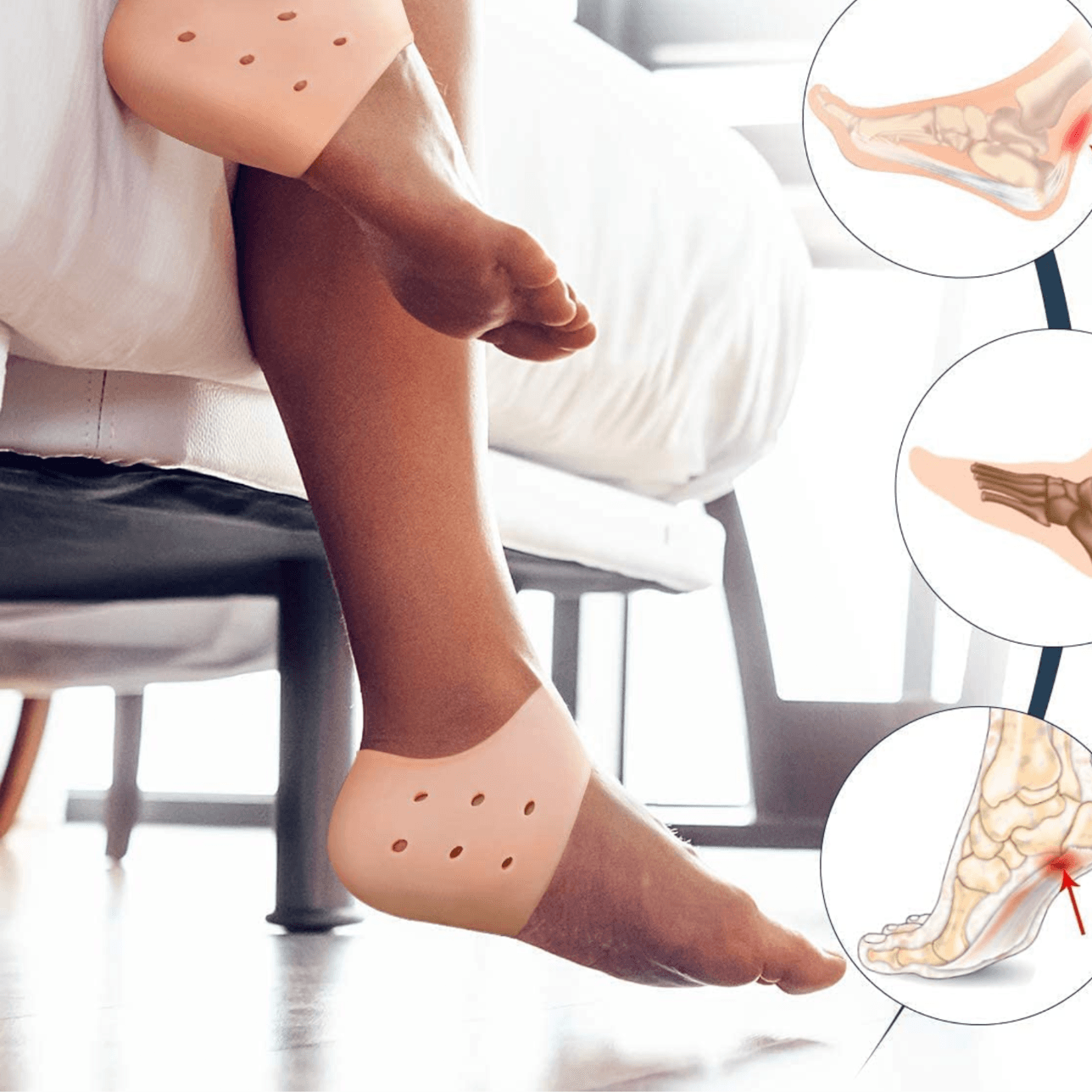 Nakładki silikonowe na pięty